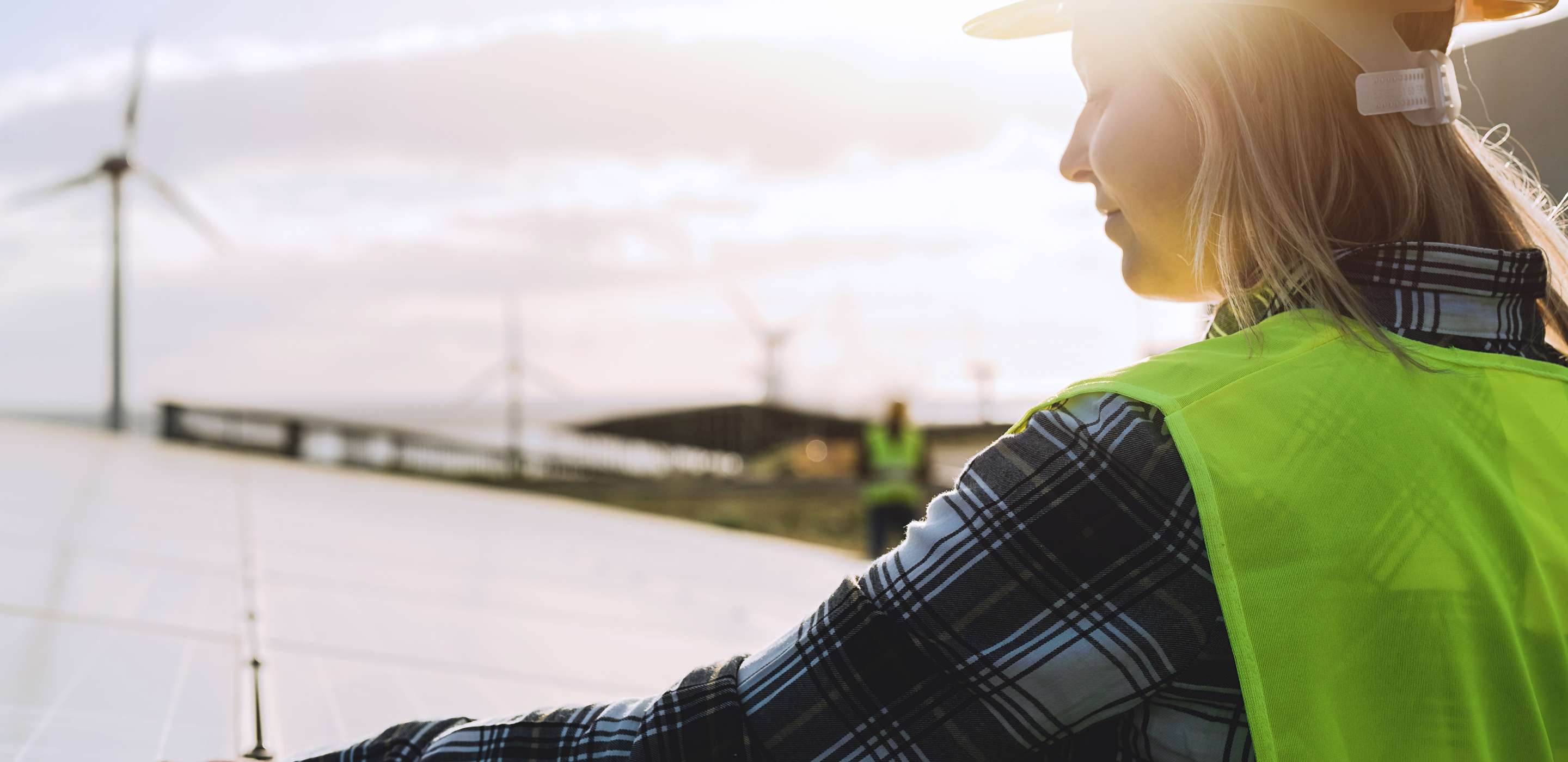 a person in a hi vis jacket