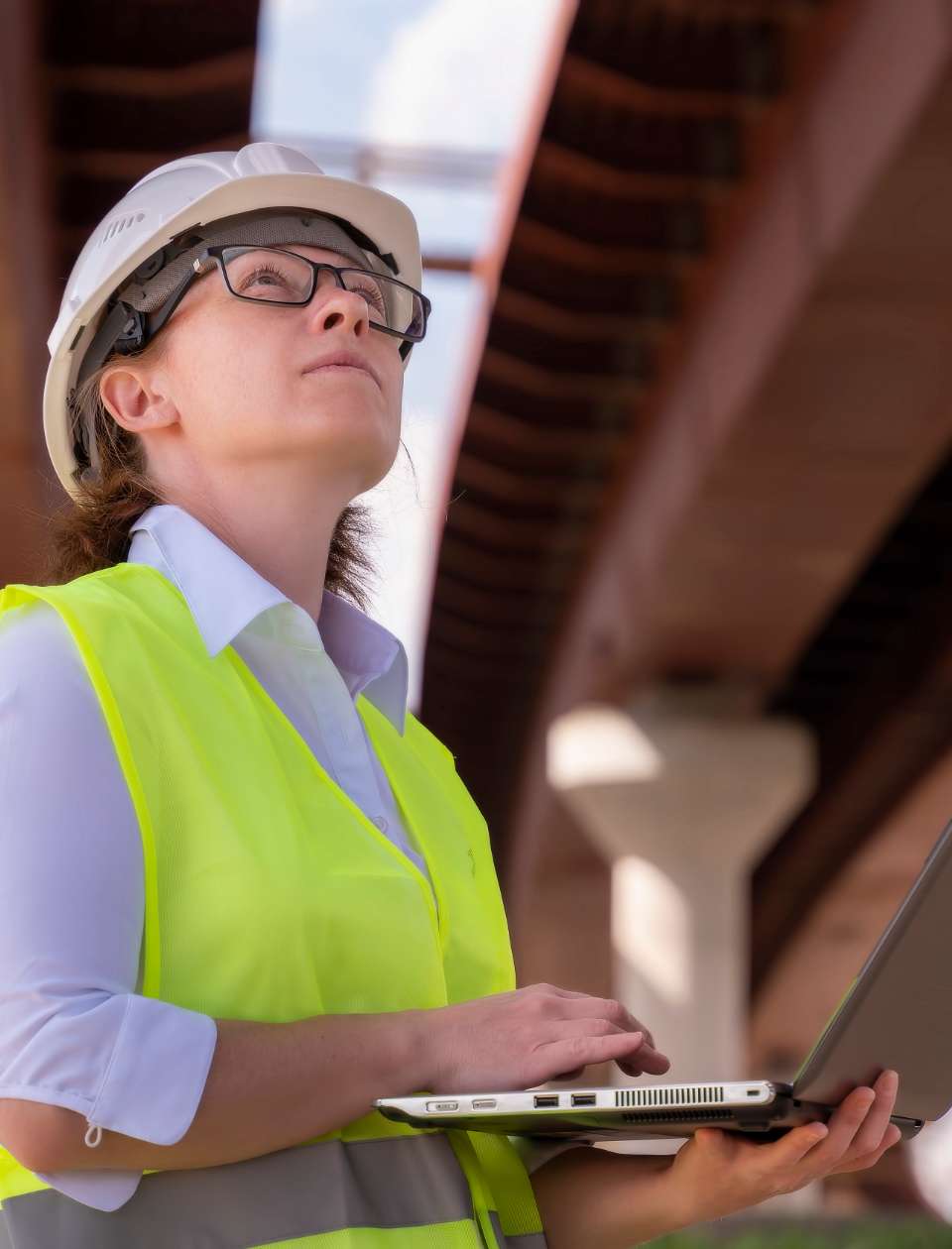 a person in a hi vis jacket